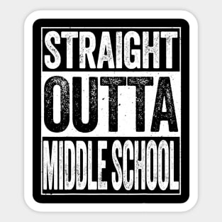 Straight Outta Middle School Tshirt Class Of 2020 Gift Sticker